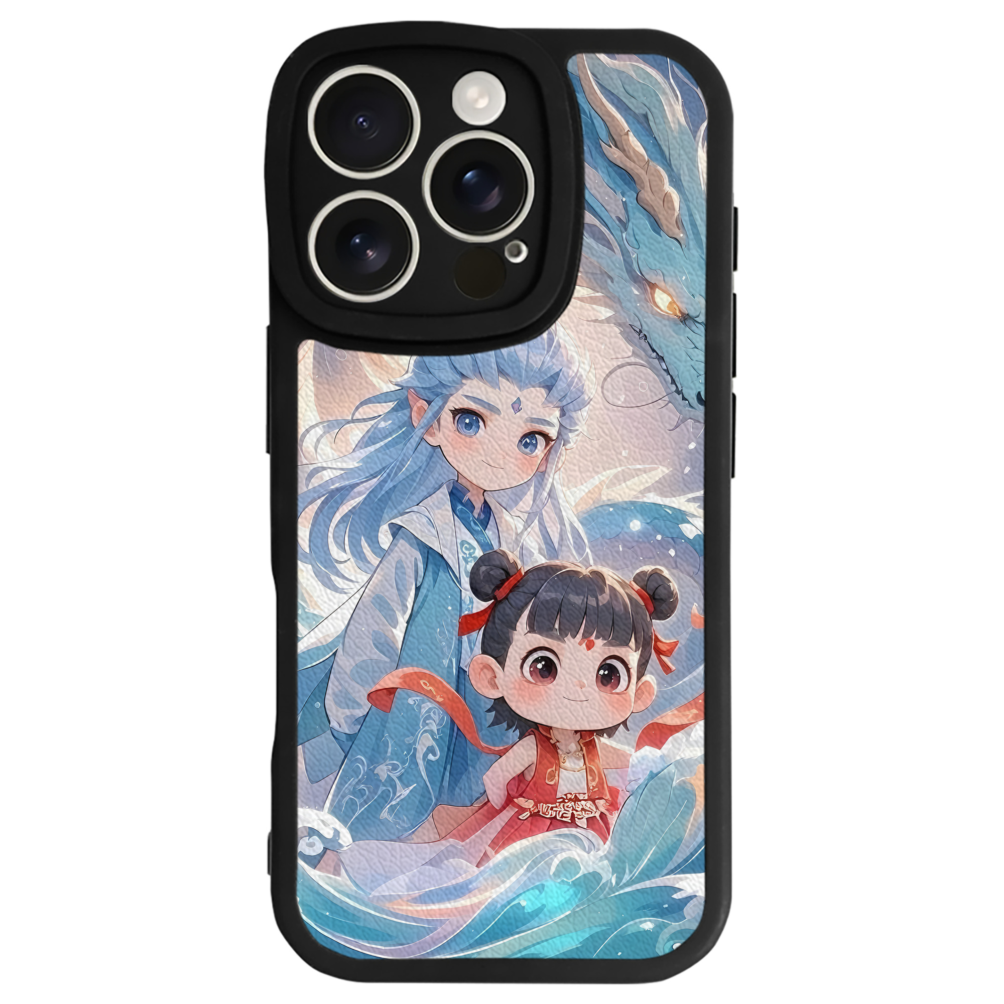 （画像用） Ne Zha 2 ナタ 魔童の大暴れ 【iPhone 16シリーズ対応】シリコンスマホケース（レザー調） 材質：シリコン